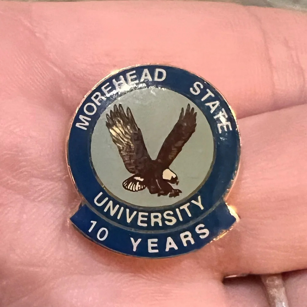 Morehead State University 10 Years Award Lapel Hat Tie Pin